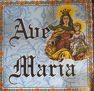 Azulejos con refranes: "Ave María" - Natura Geodeva